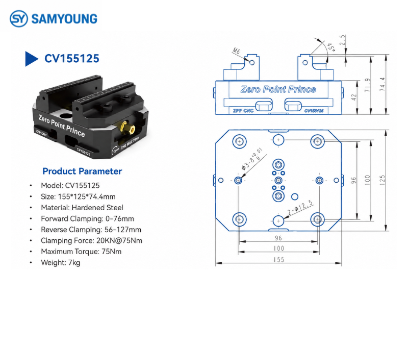 Center Vise CV155125